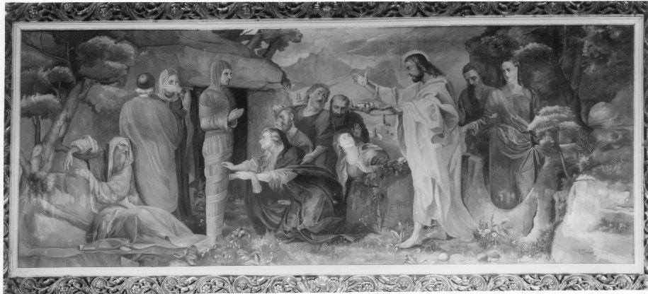 resurrezione di Lazzaro (dipinto) di Trentini Guido (sec. XX)