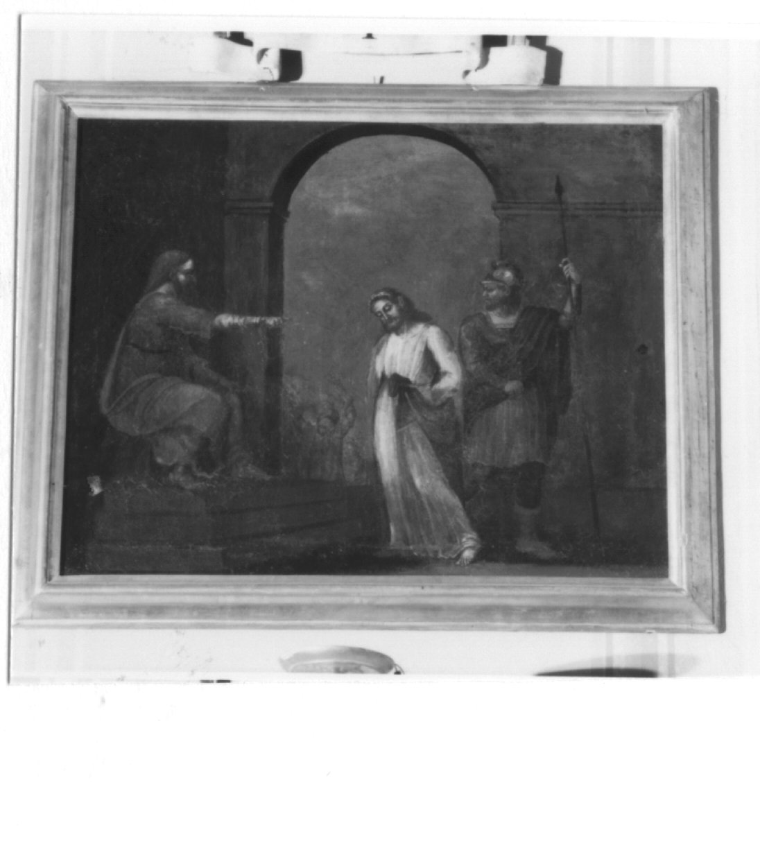 stazione I: Gesù condannato a morte (dipinto) - ambito francese (sec. XVIII)