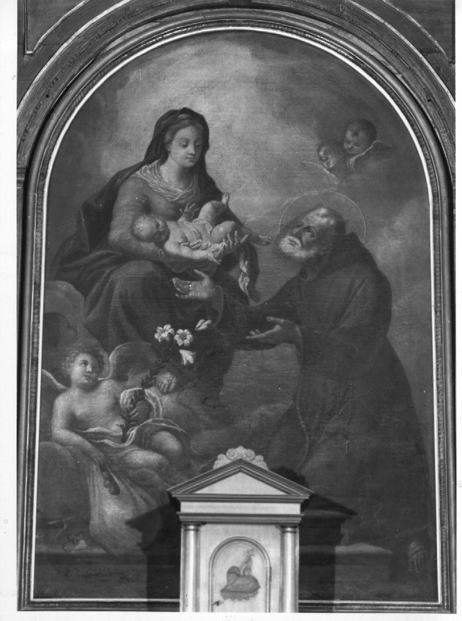 Madonna con Bambino (dipinto) di Pozzolo Giuseppe (sec. XVIII)