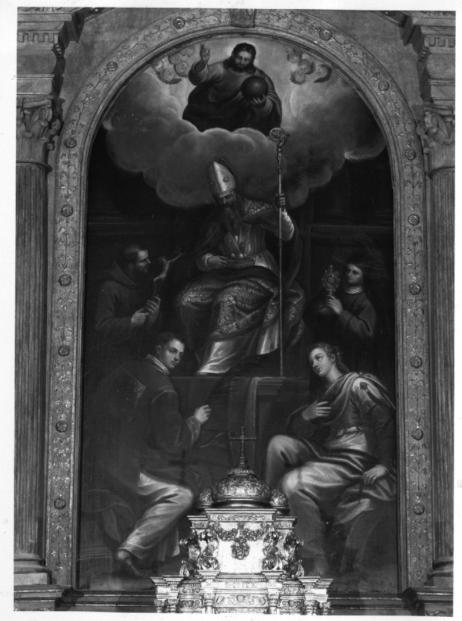 Santi (dipinto) di Maganza Alessandro (sec. XVII)