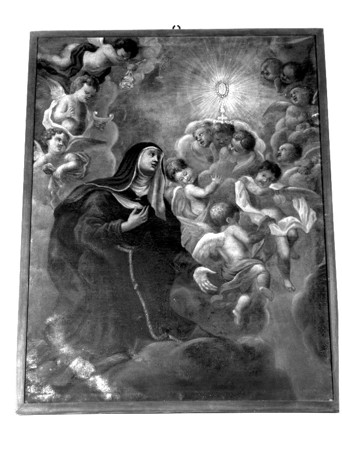 Santa Chiara (dipinto) di Pozzolo Giuseppe (sec. XVIII)