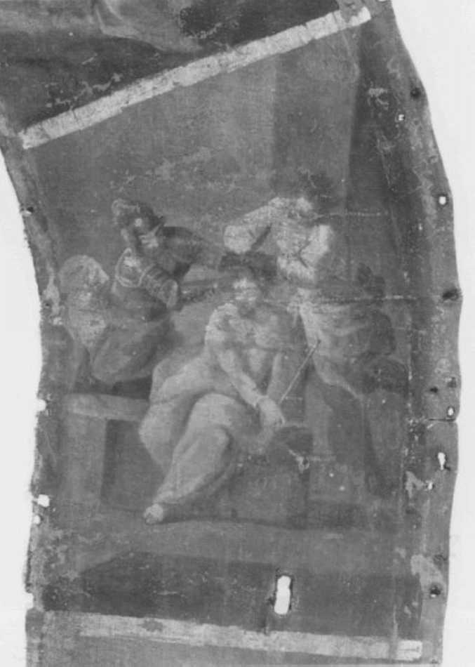 Cristo coronato di spine (dipinto, elemento d'insieme) - ambito veronese (sec. XVII)