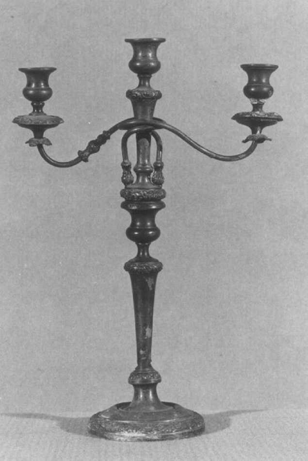 candelabro - ambito veneto (primo quarto sec. XX)