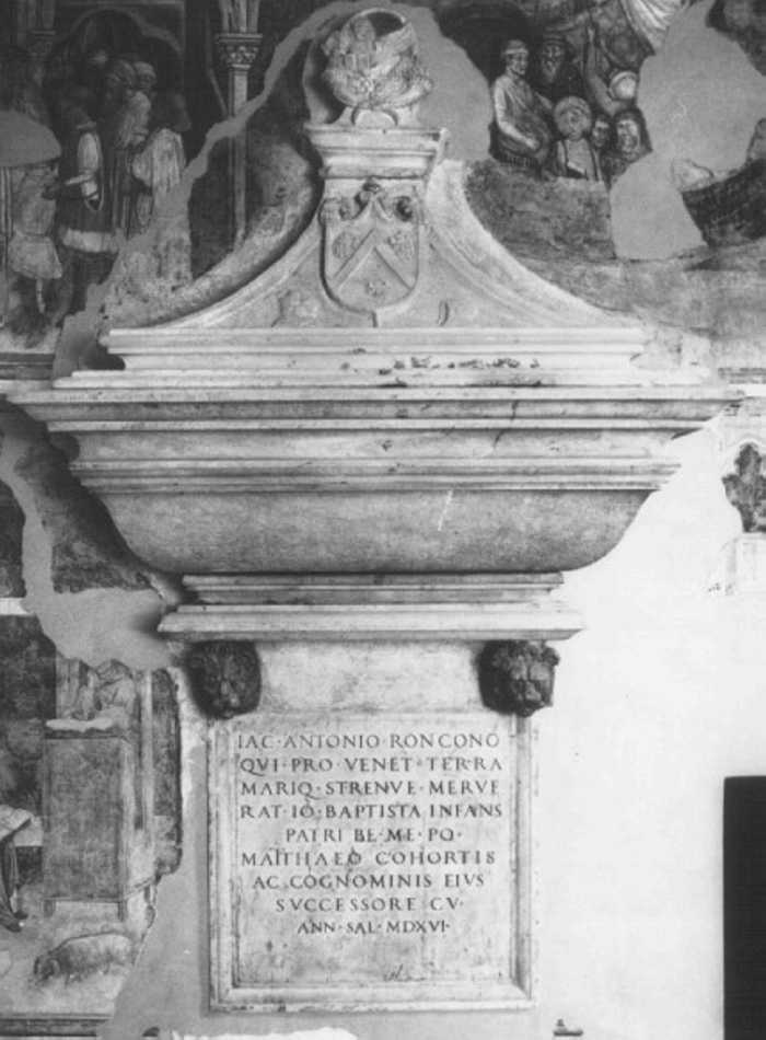 monumento funebre - ambito veneto (sec. XVI)