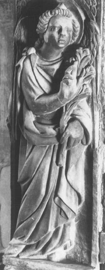 angelo annunciante (rilievo) di Lamberti Pietro (attribuito) (prima metà sec. XV)