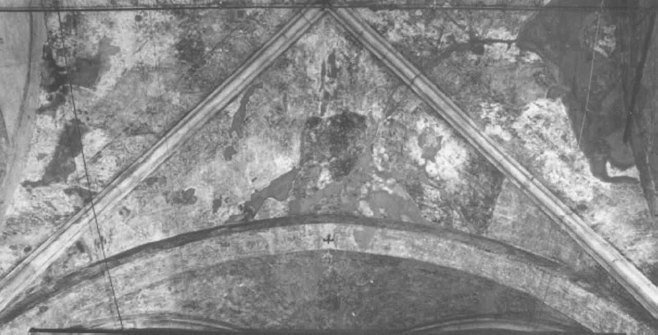 motivi decorativi a girali vegetali (dipinto) - ambito veneto (sec. XIV)