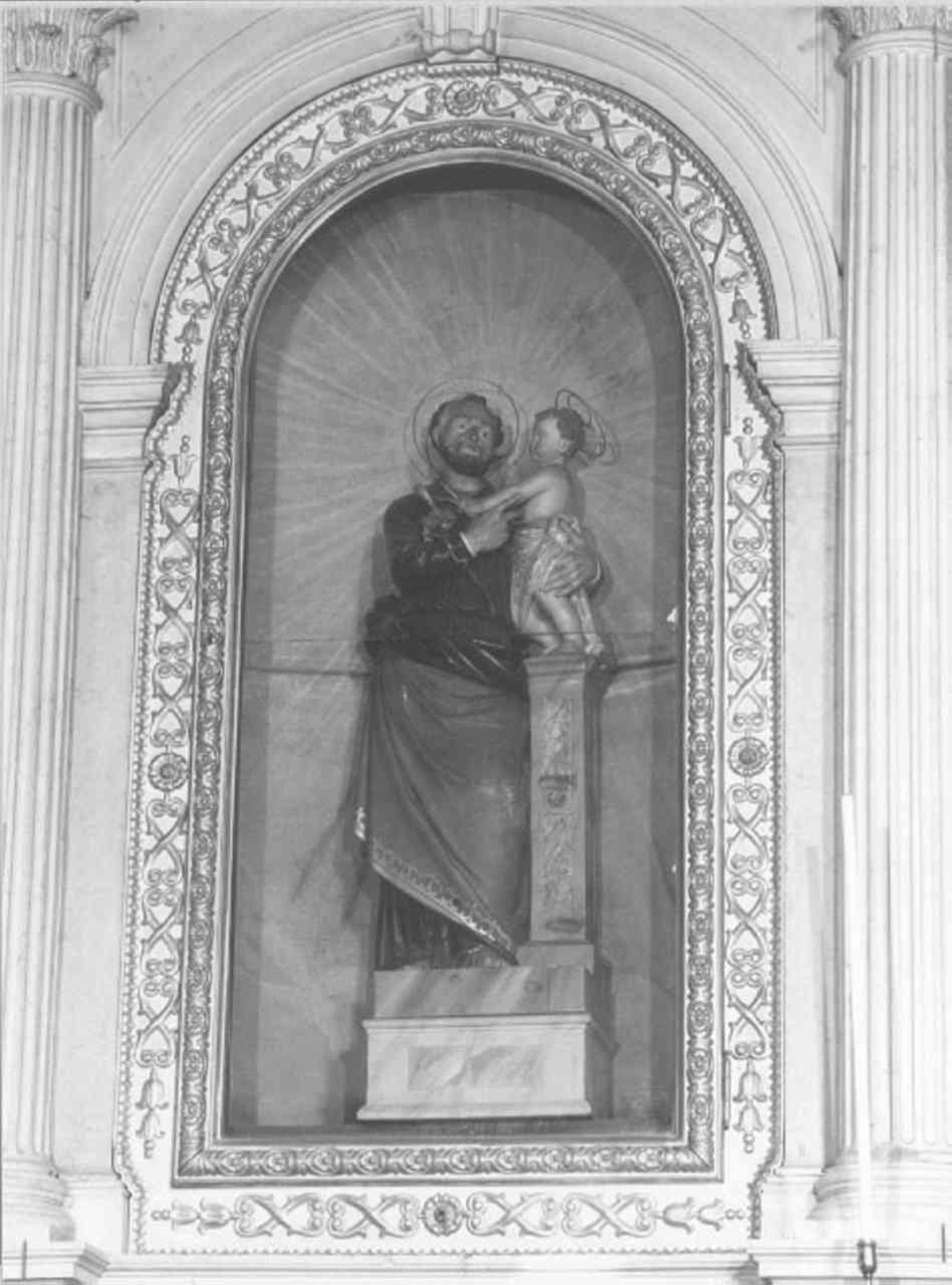 San Giuseppe e Gesù Bambino (scultura) - ambito altoatesino (sec. XIX)