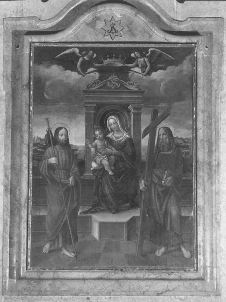 Madonna con Bambino e Santi (dipinto) - ambito veronese (sec. XVIII)