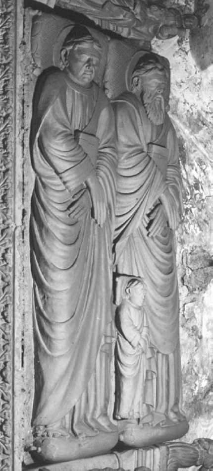 Santi (rilievo) - produzione romana (fine sec. XIV)