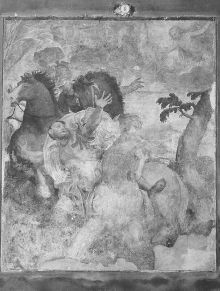conversione di San Paolo (dipinto) di Riccio Domenico detto Brusasorci (sec. XVI)