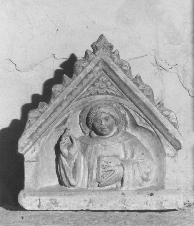 Santo monaco (rilievo) - ambito veneto (seconda metà sec. XIV)