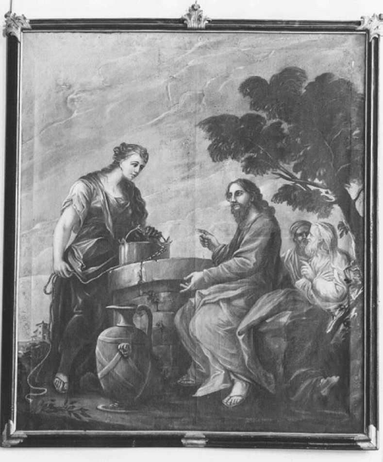 Cristo e la samaritana al pozzo (dipinto) - ambito veneto (sec. XIX)