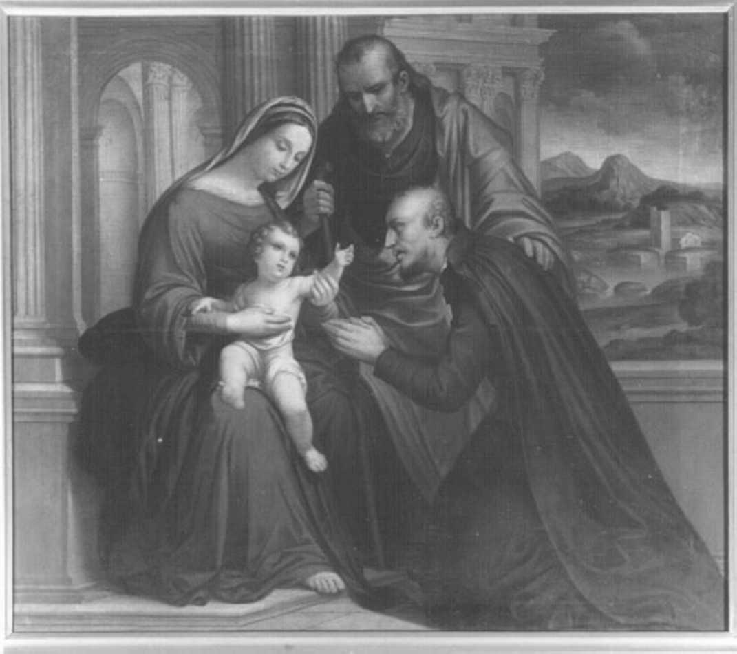 Madonna con Bambino e Santi (dipinto) di Pellesina Giampaolo (sec. XIX)