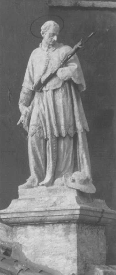 San Carlo Borromeo (statua, elemento d'insieme) di Sartori Angelo (sec. XVIII)
