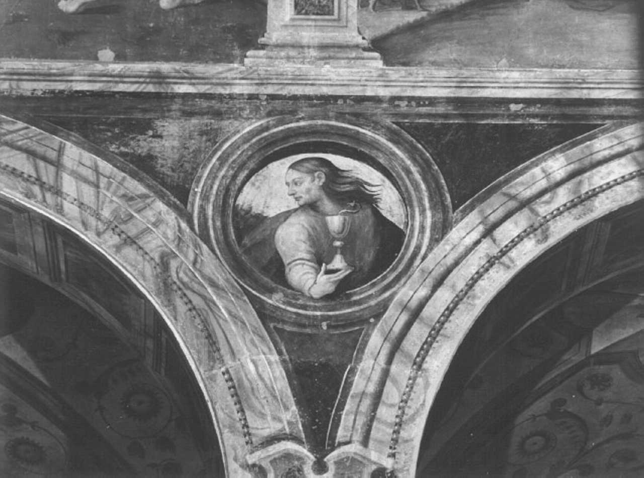 San Giovanni Evangelista (dipinto) di Caroto Giovanni Francesco (scuola) (sec. XVI)