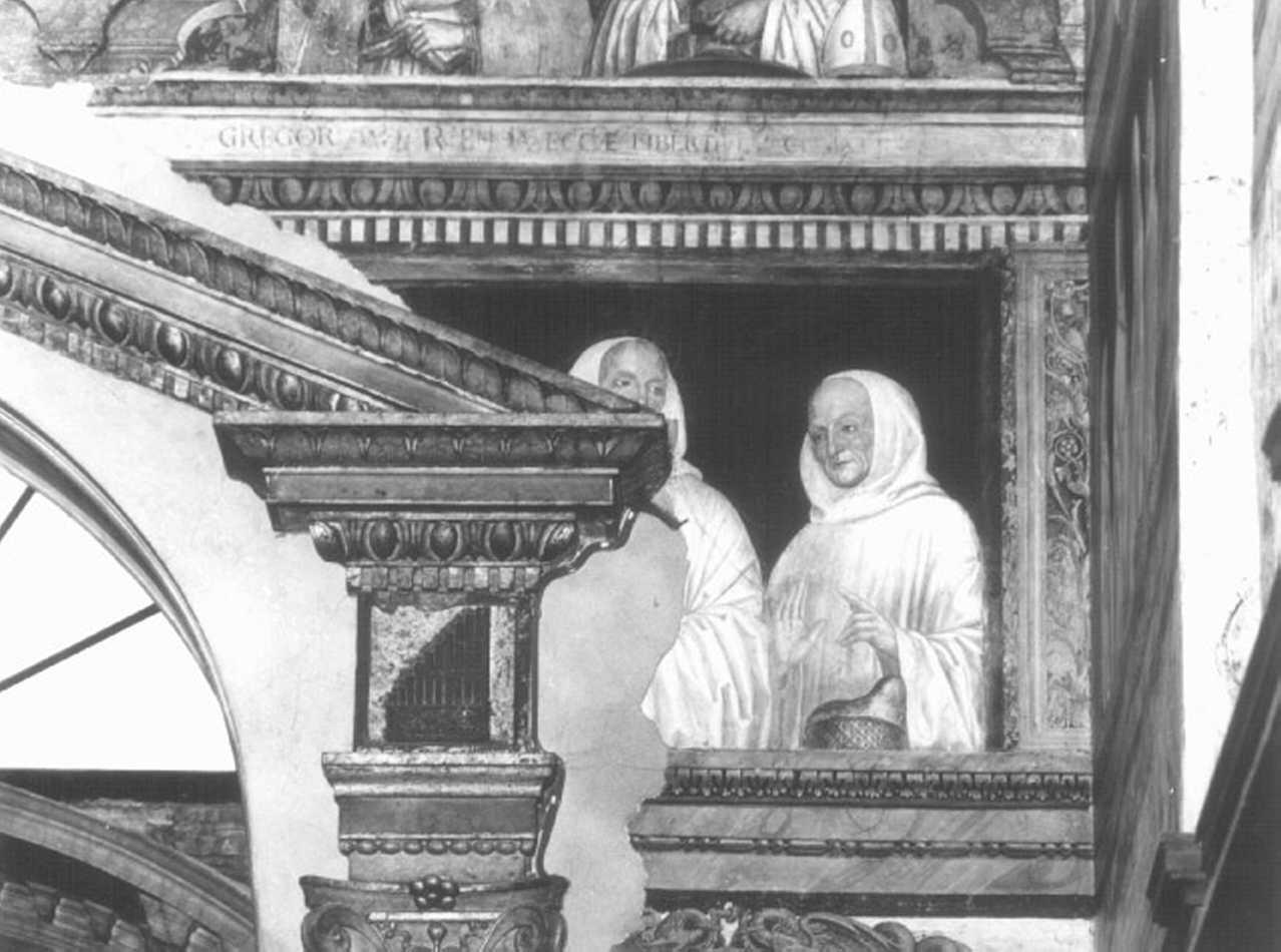 Monaci benedettini (dipinto) di Morone Francesco (e aiuti) (sec. XVI)