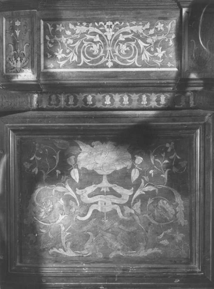 motivi decorativi vegetali (decorazione a intarsio) di Giovanni da Verona (e aiuti) (sec. XV)