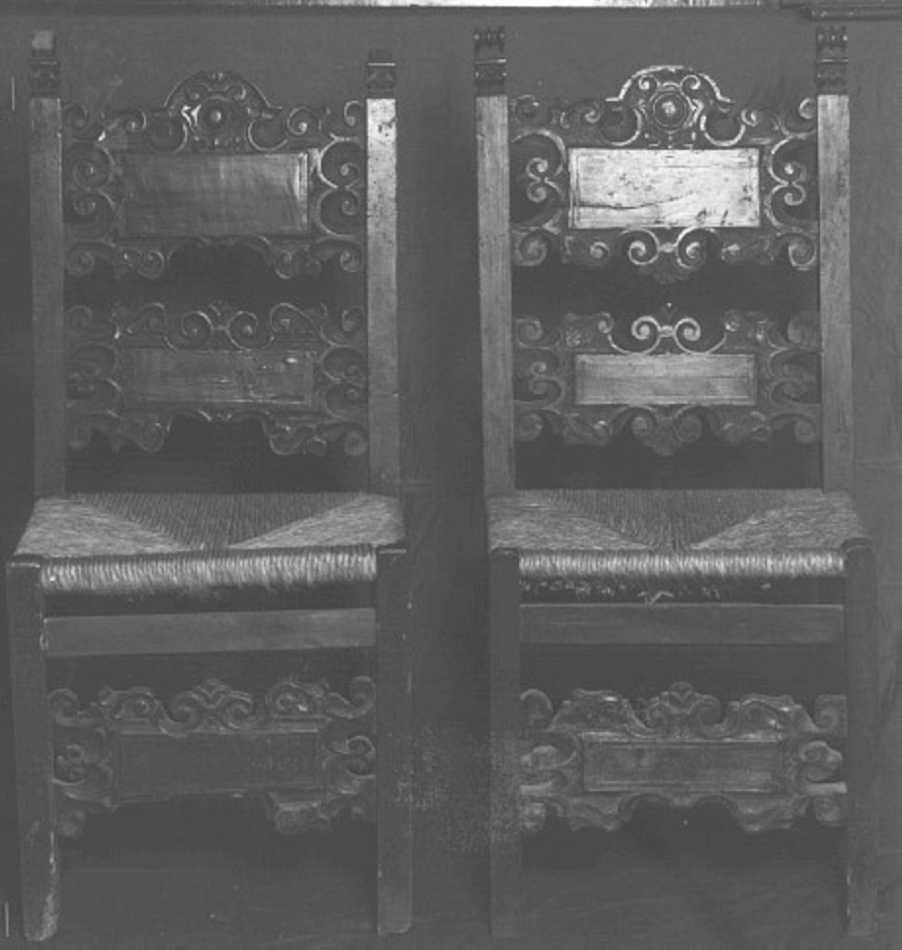 sedia - bottega lombardo-veneto (sec. XVII)