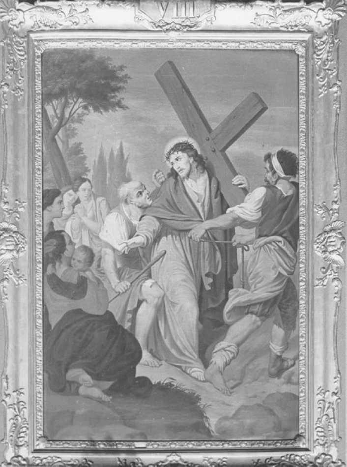 stazione VIII: Gesù consola le donne di Gerusalemme (dipinto) - ambito veneto (sec. XIX)