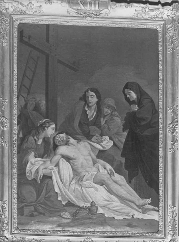 stazione XIII: Gesù deposto dalla croce (dipinto) - ambito veneto (sec. XIX)
