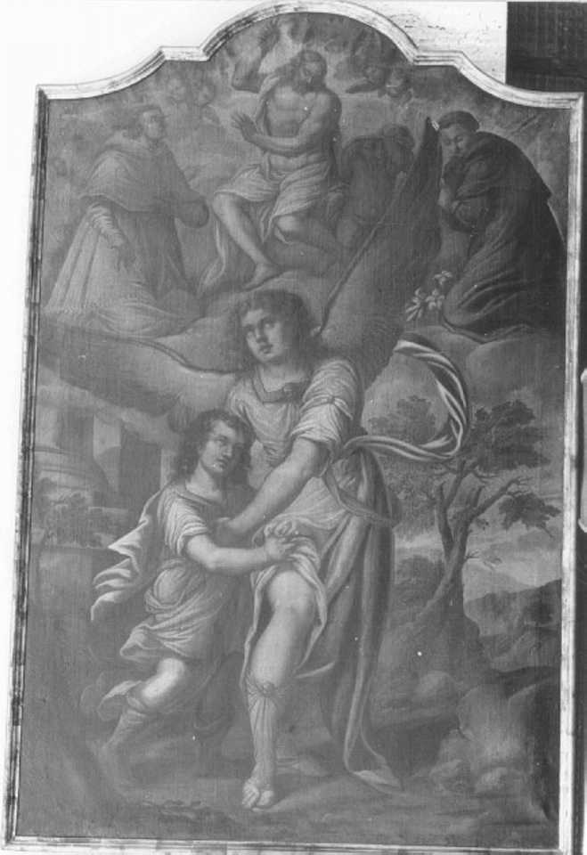 Tobia e San Raffaele arcangelo (dipinto) di Ceffis Giovanni (attribuito) (seconda metà sec. XVII)