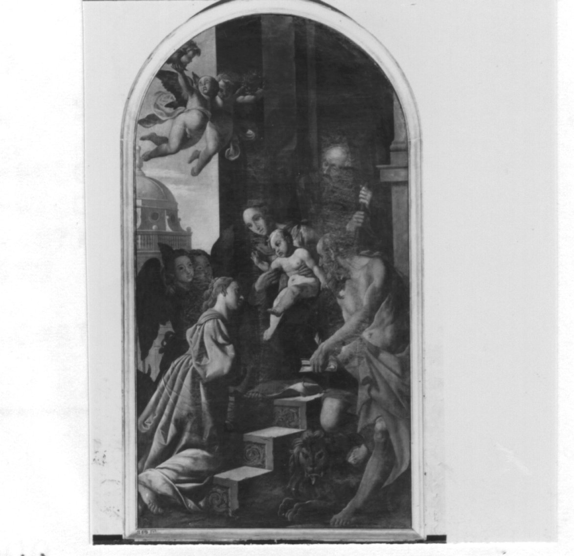 Sposalizio mistico di Santa Caterina d'Alessandria (dipinto) - ambito veneto (sec. XVII)