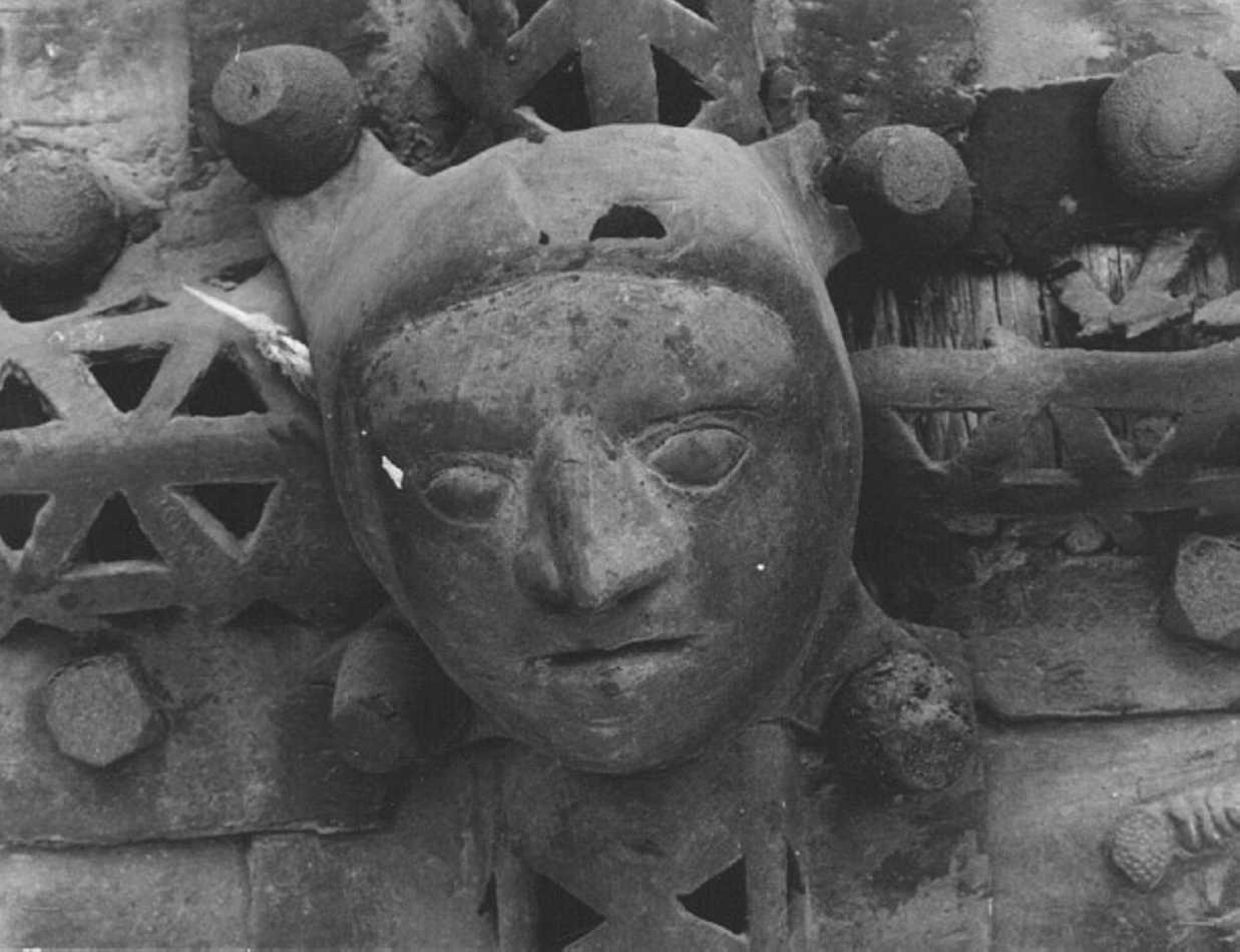 testa d'uomo (rilievo, elemento d'insieme) di Secondo Maestro di San Zeno (e aiuti) (seconda metà sec. XII)