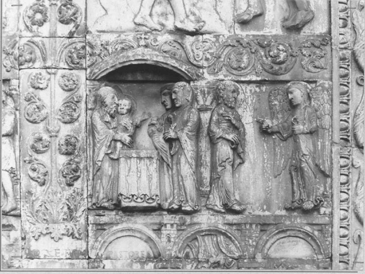 presentazione di Gesù al tempio (rilievo, elemento d'insieme) di Guglielmo (sec. XII)