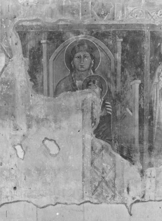 Maria Vergine bambina e Sant'Anna (dipinto, elemento d'insieme) di Secondo Maestro di San Zeno (secondo quarto sec. XIV)