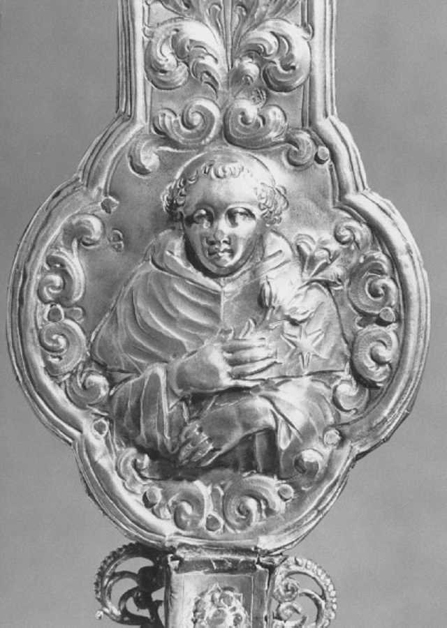 Sant'Antonio da Padova (decorazione plastica, elemento d'insieme) - bottega veronese (prima metà sec. XVIII)