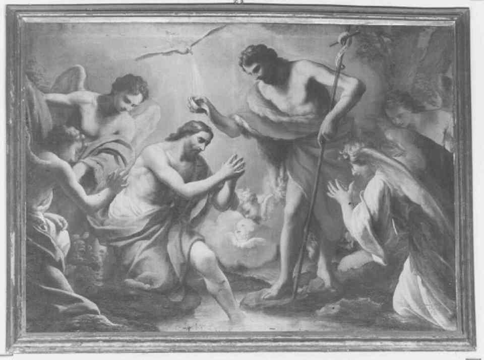 battesimo di Cristo (dipinto) di Balestra Antonio (maniera) (prima metà sec. XVIII)