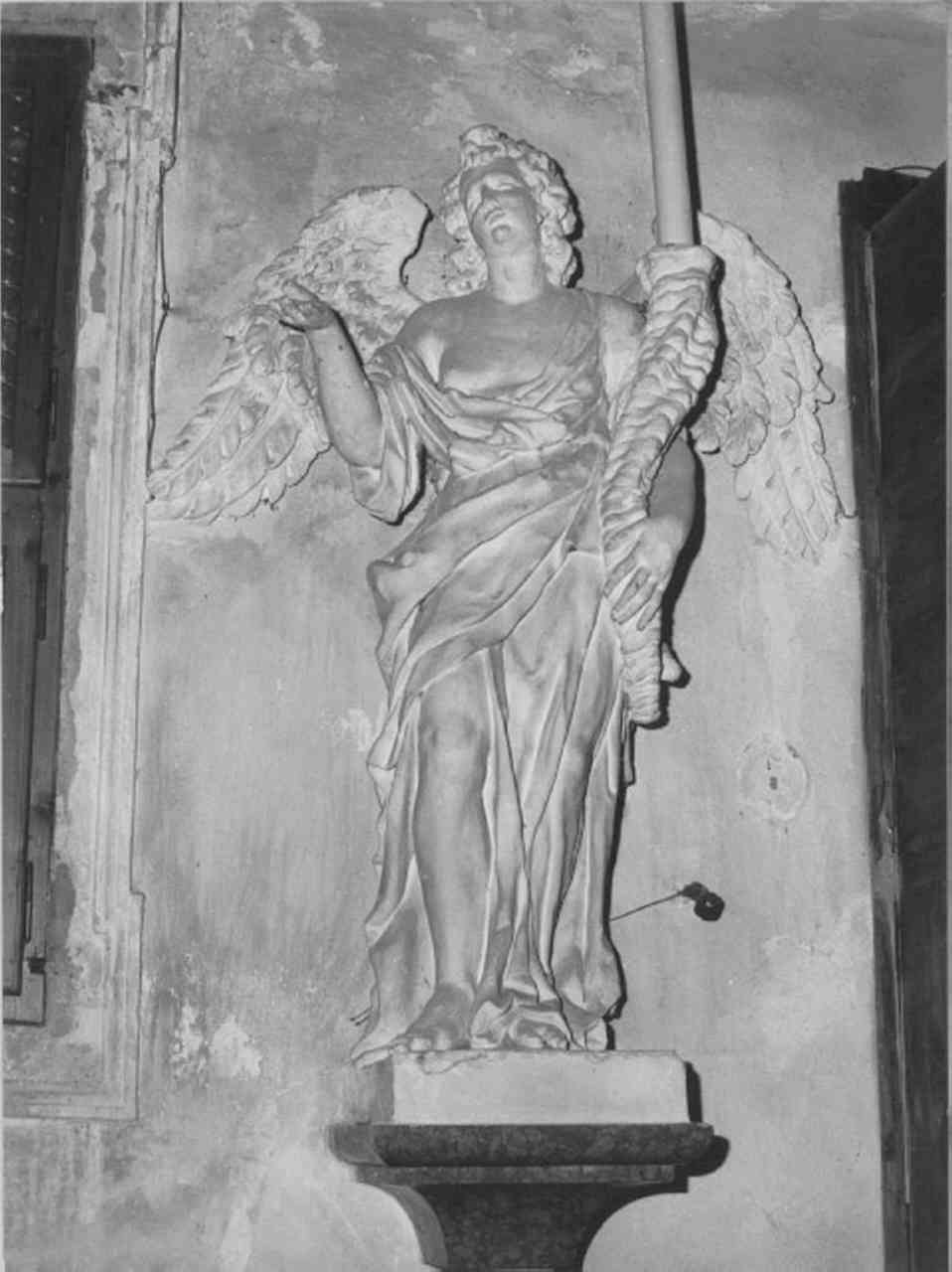 angelo reggicandelabro (statua) - ambito veneto (prima metà sec. XVIII)