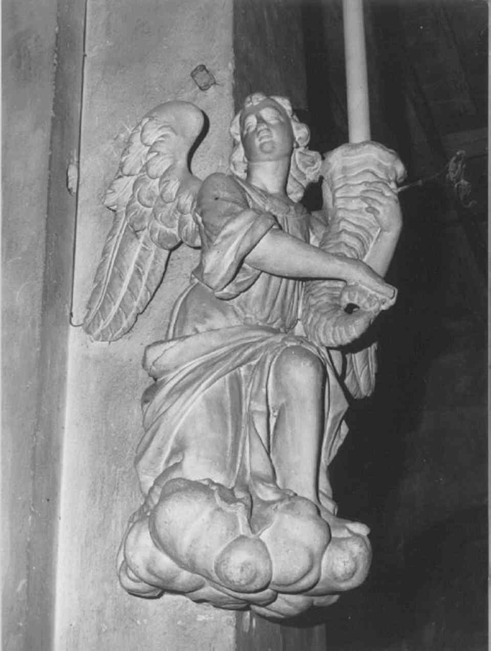 angelo reggicandelabro (statua) - ambito veneto (sec. XVIII)