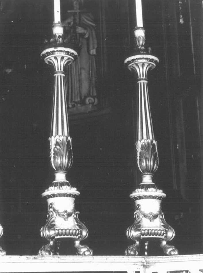 candeliere d'altare - ambito veneto (sec. XIX)