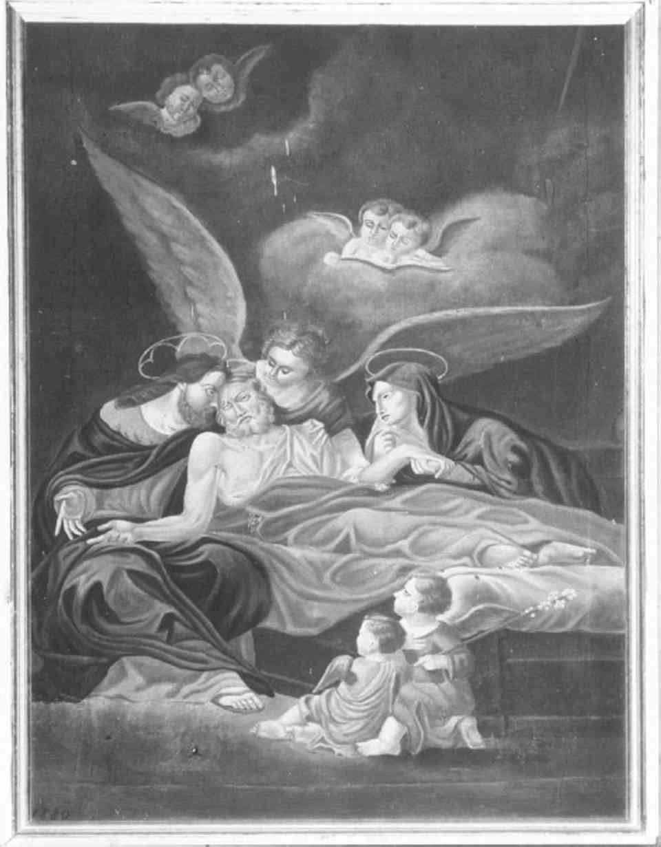 deposizione di Cristo nel sepolcro (dipinto) - ambito veneto (sec. XIX)