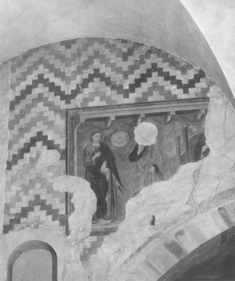 Madonna in trono (dipinto, frammento) - ambito veneto (secc. XIII/ XIV)
