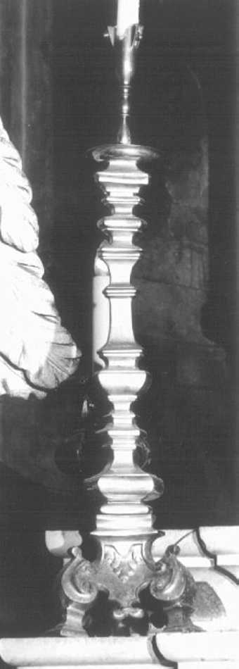 candeliere d'altare - ambito veronese (sec. XVII)