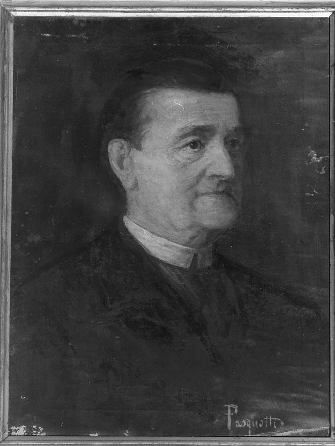ritratto di ecclesiastico (dipinto) di Pasquotti Tommaso Giuseppe Eugenio (sec. XX)