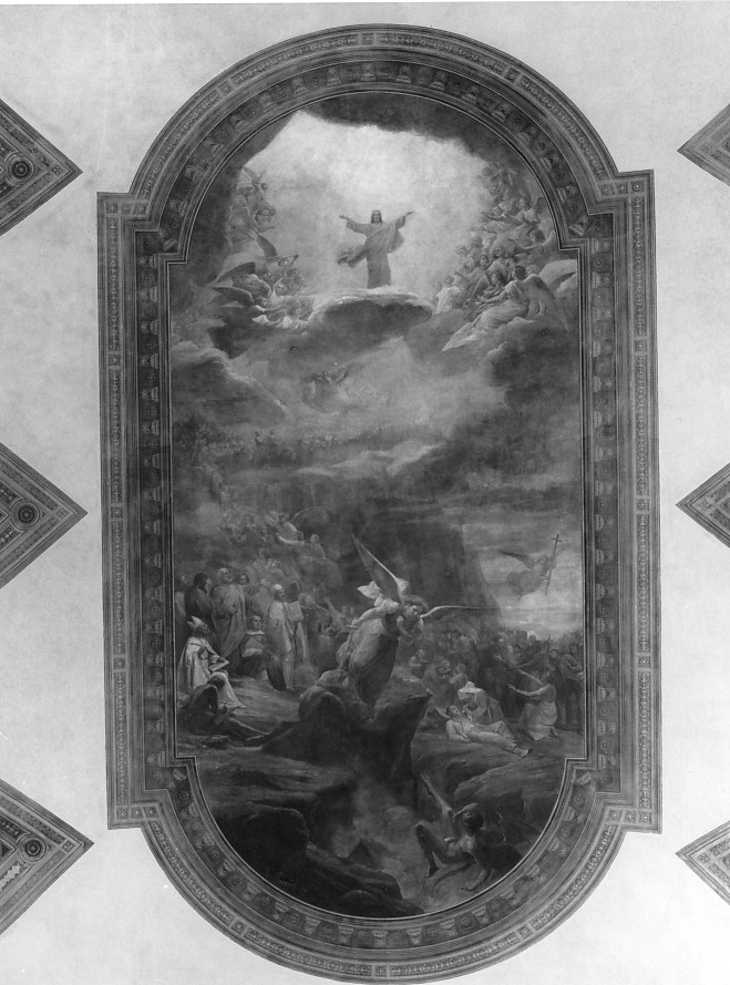 Cristo e la Chiesa (dipinto) di Pupin Valentino (sec. XIX)