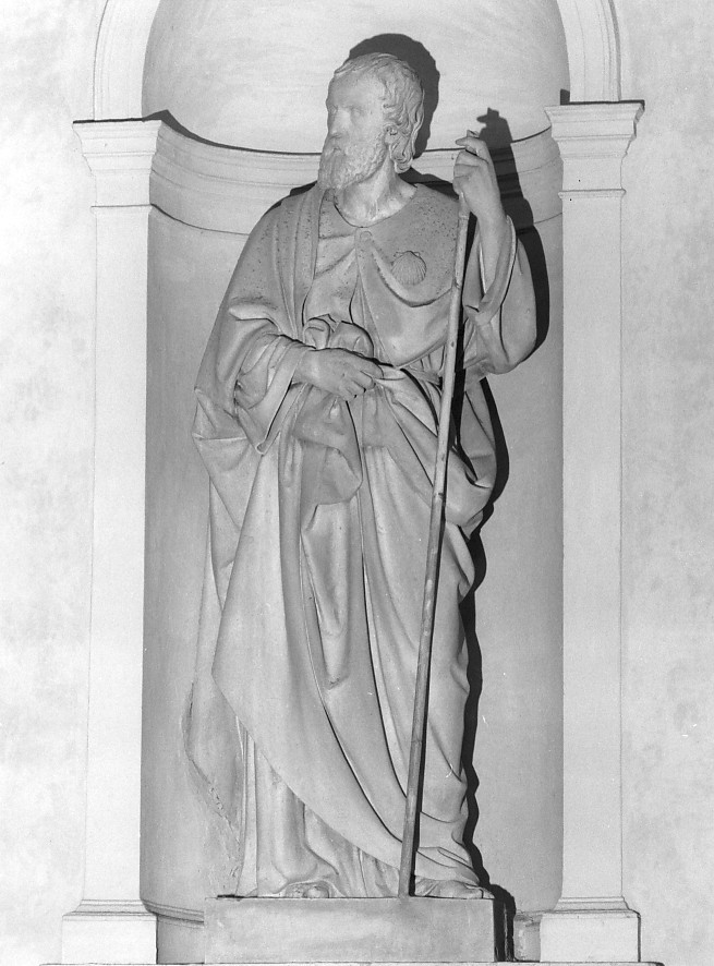 San Giacomo (statua, elemento d'insieme) di Zajec (Saitz) Valentino (sec. XIX)