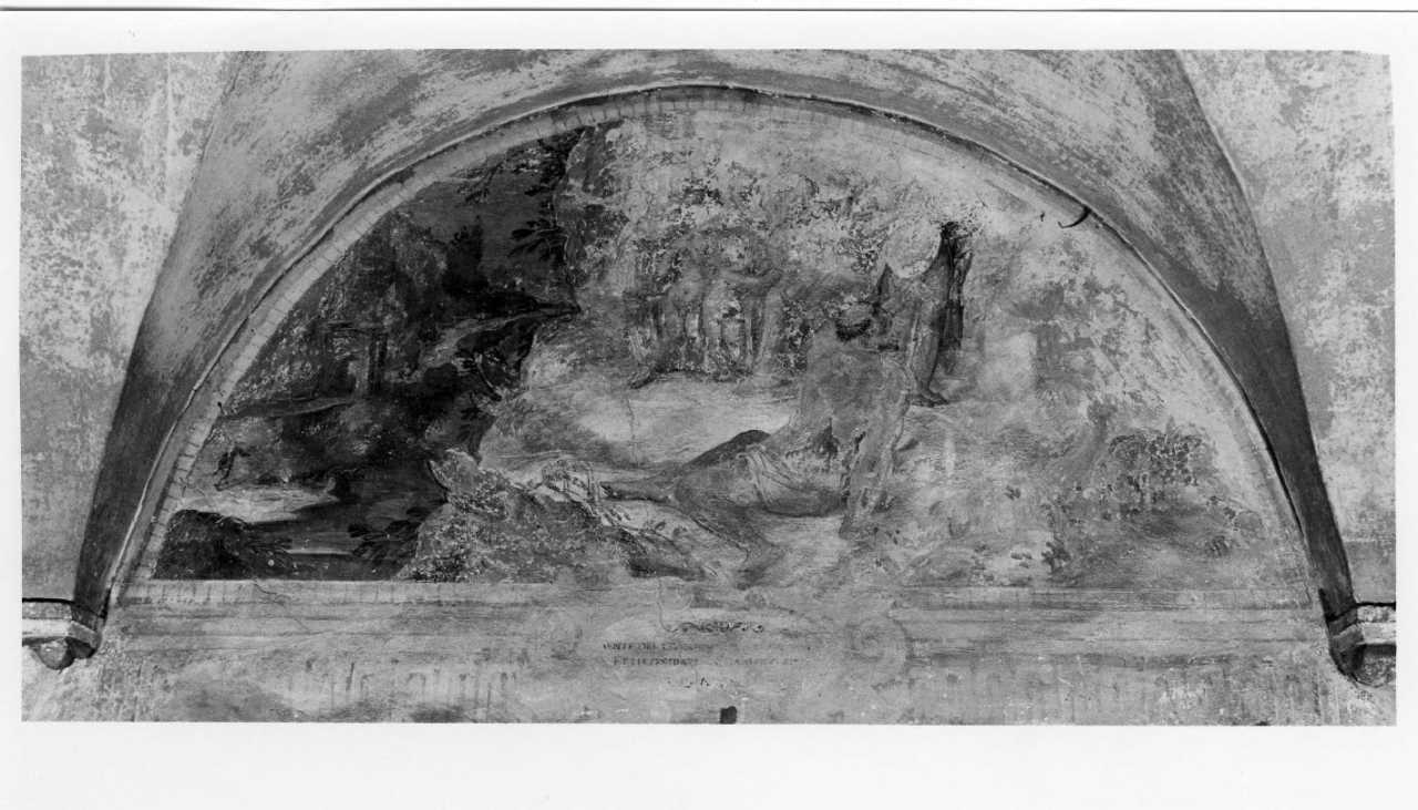 tentazioni di San Francesco d'Assisi (dipinto) di Rovedata Giovanni Battista (attribuito) (primo quarto sec. XVII)