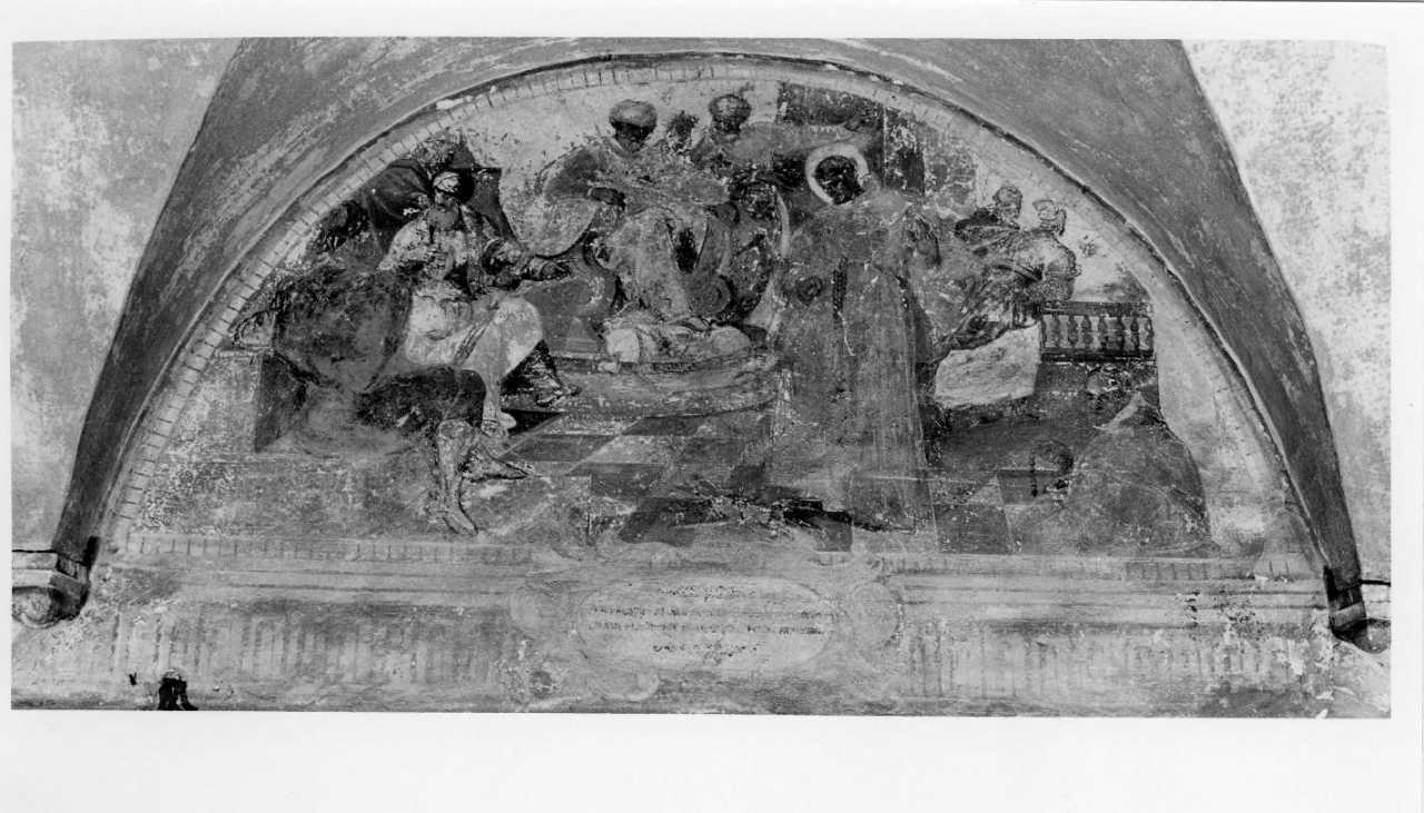 San Francesco d'Assisi predica davanti al sultano (dipinto) di Rovedata Giovanni Battista (attribuito) (primo quarto sec. XVII)