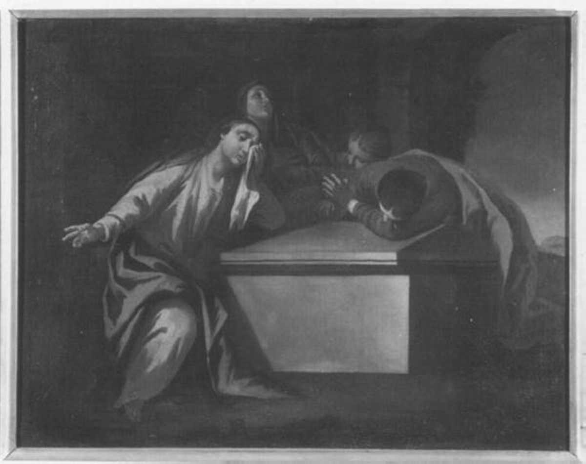 stazione XIV: Gesù deposto nel sepolcro (dipinto) di Cignaroli Giuseppe detto Padre Felice (sec. XVIII)