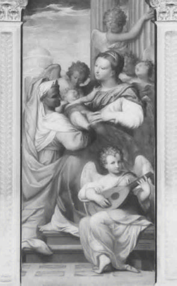 Madonna con Bambino e Sant'Anna (dipinto) di India Bernardino (ultimo quarto sec. XVI)