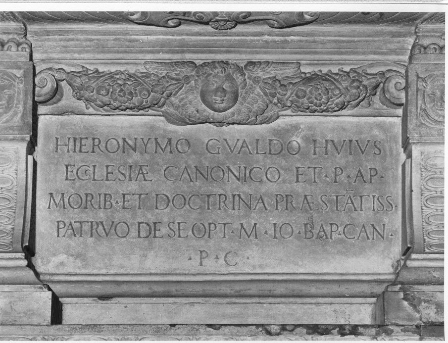 lapide commemorativa di Vittoria Alessandro (cerchia) (sec. XVI)