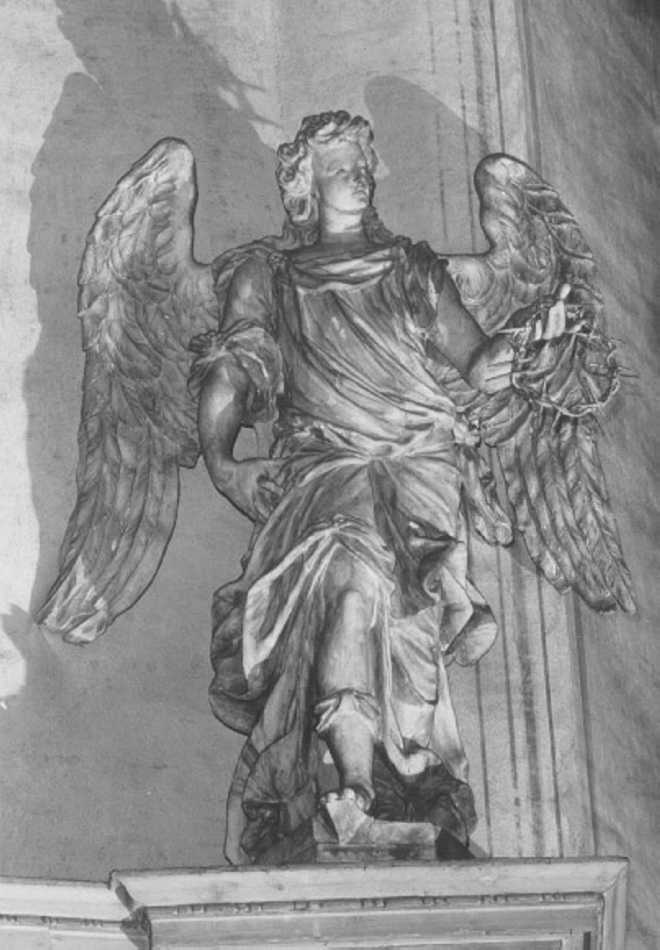 angelo con strumento della passione: corona di spine (statua) di Marinali Orazio (attribuito), Cuzzetti Andrea (attribuito) (sec. XVII)