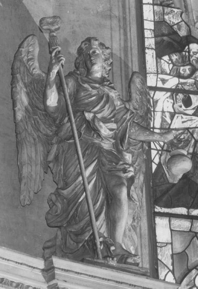 angelo con strumento della passione: spugna (statua) di Marinali Orazio (attribuito), Cuzzetti Andrea (attribuito) (sec. XVII)