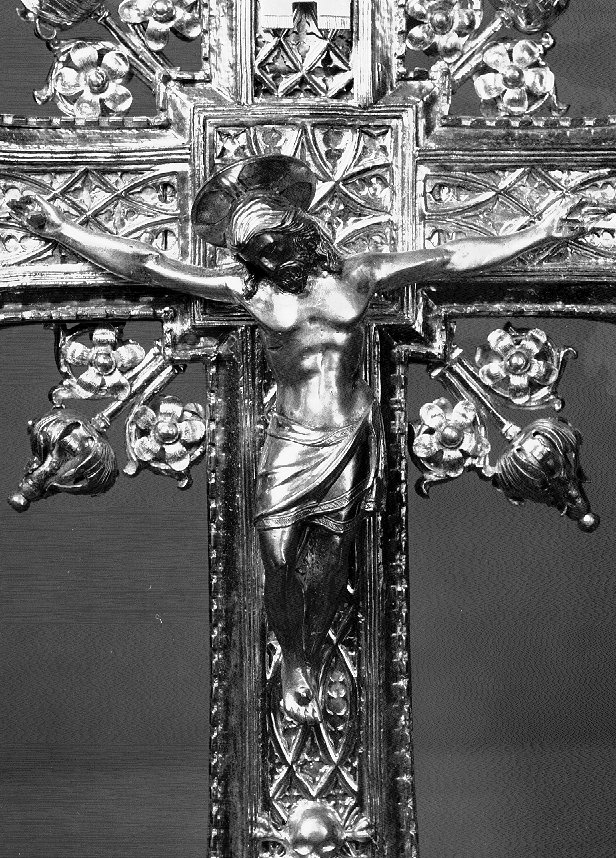Cristo crocifisso (rilievo) di Bernardo da Sesto (scuola) (prima metà sec. XVI)