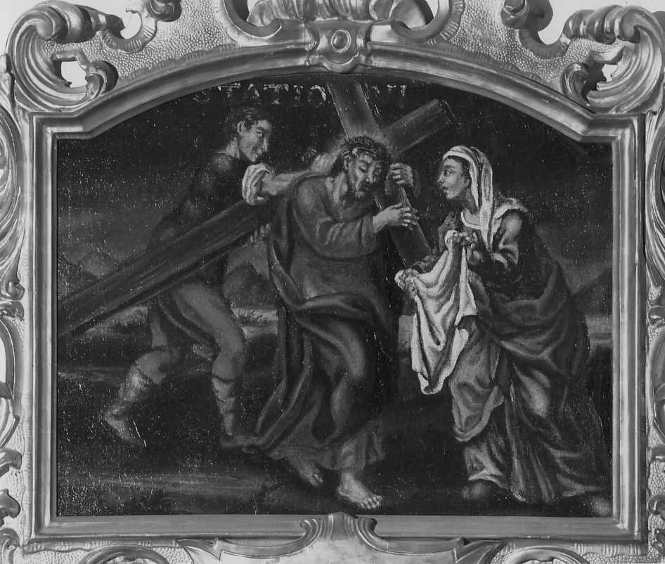 stazione VI: Gesù asciugato dalla Veronica (dipinto) - ambito veneto (seconda metà sec. XVIII)