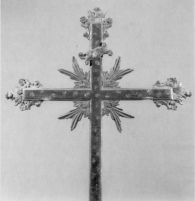 croce processionale - ambito veneto (metà sec. XVIII)